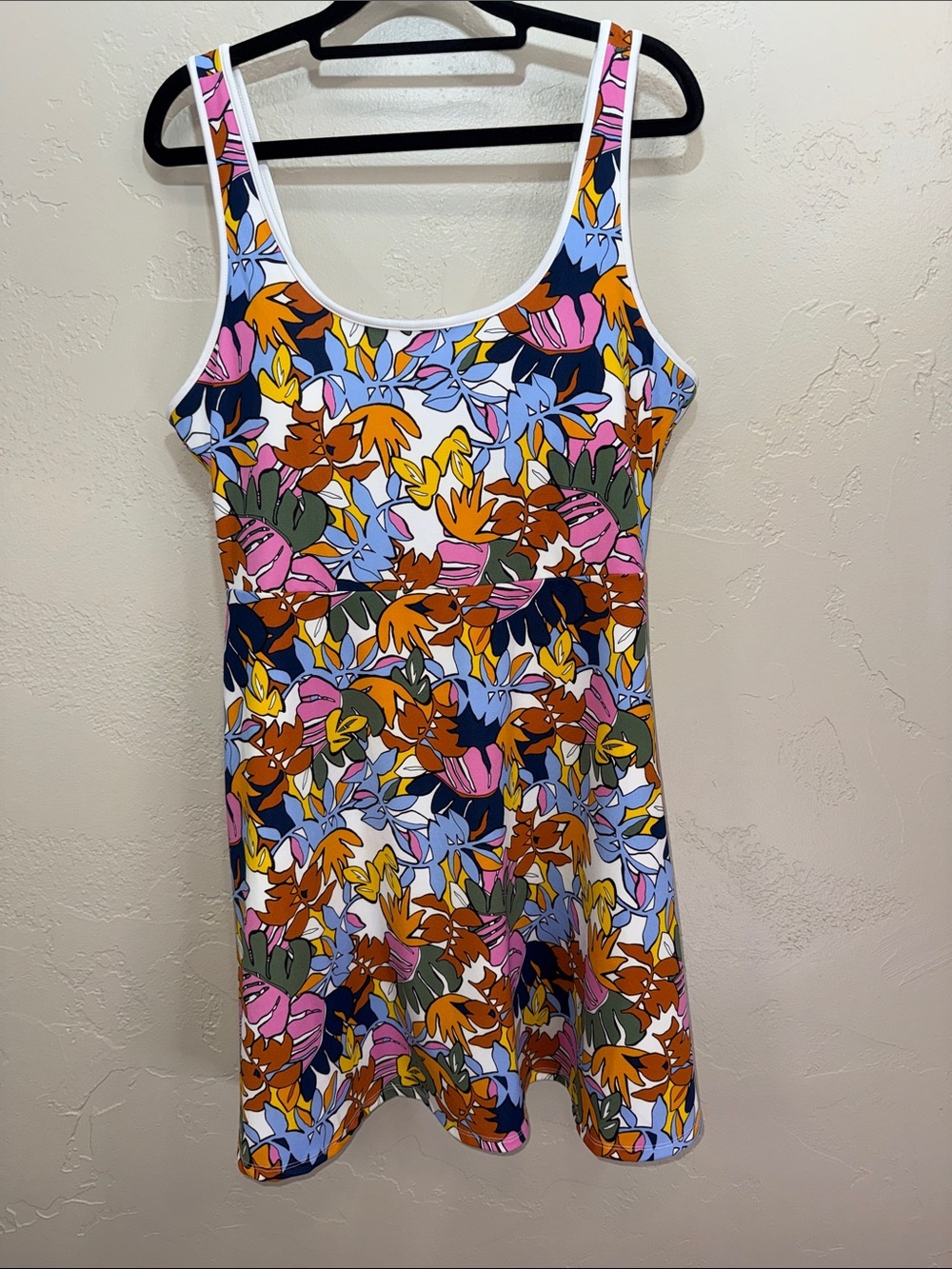 Bailey 44 Sport Active Dress Floral Strappy Back Sundress Tropical Floral A-Line